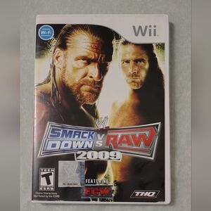 WWE SmackDown Vs. Raw 2009 Featuring ECW(Nintendo Wii) CIB Untested As-Is